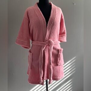 Pink Plush Bathrobe